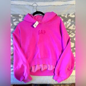 GAP Logo Cropped Hoodie